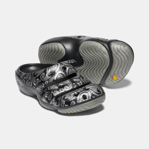 Men's Keen Yogui Arts Sandals Black Silver | GXT-920837
