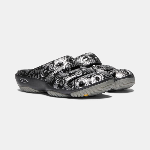 Men's Keen Yogui Arts Sandals Black Silver | GXT-920837