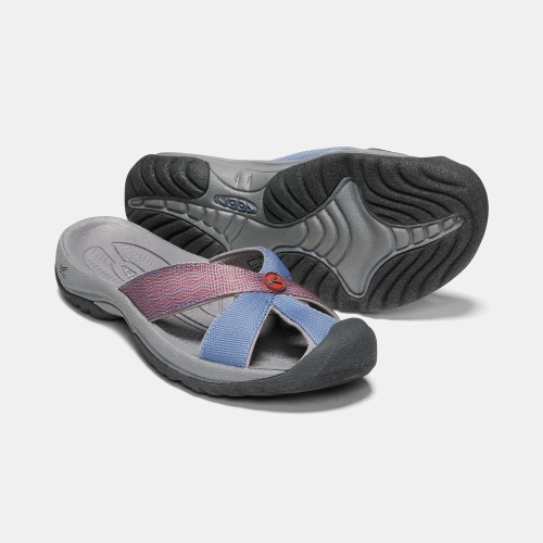 Women's Keen Bali Beach Closed-toe Sandals Blue Grey | LTC-064387