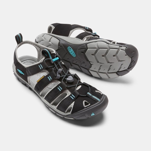Women's Keen Clearwater Cnx Hiking Sandals Black | ZUX-327895