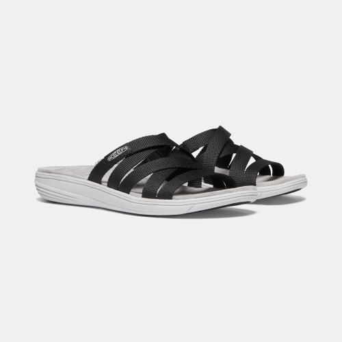 Women's Keen Damaya Slides Black | LBA-567910
