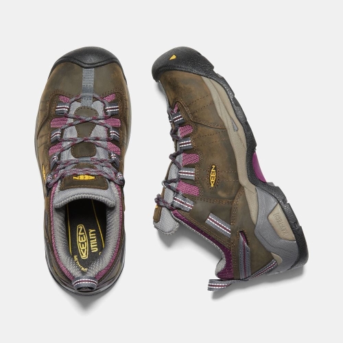 Women's Keen Detroit Xt Steel Toe Work Shoes Dark Olive | GJQ-271453