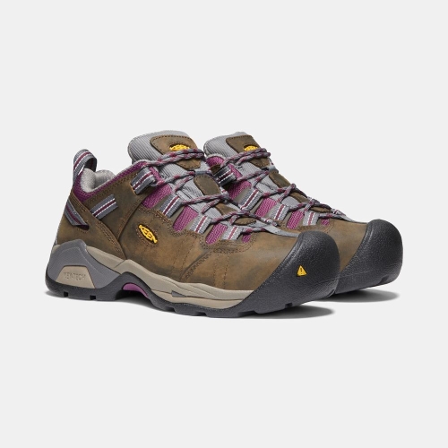 Women's Keen Detroit Xt Steel Toe Work Shoes Dark Olive | GJQ-271453