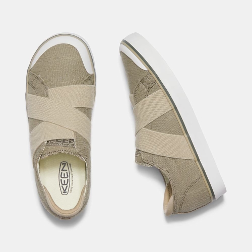 Women's Keen Elsa III Gore Sneakers Olive | CAX-362597