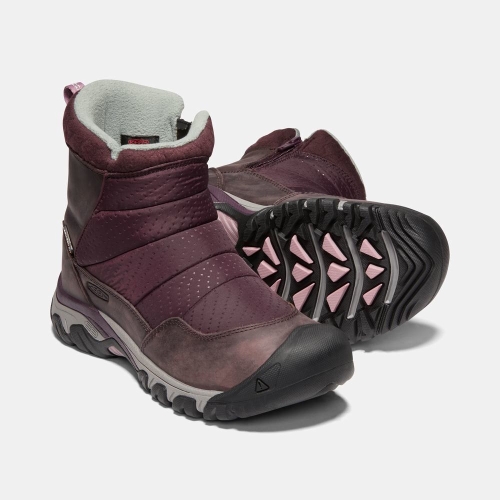 Women's Keen Hoodoo III Low Zip Snow Boots Purple | JBH-753042