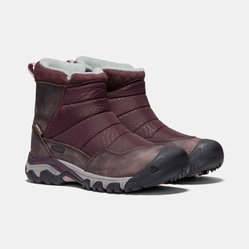 Women's Keen Hoodoo III Low Zip Snow Boots Purple | JBH-753042