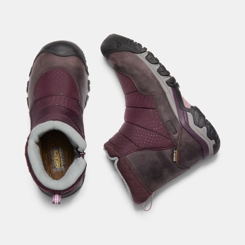 Women's Keen Hoodoo III Low Zip Snow Boots Purple | JBH-753042