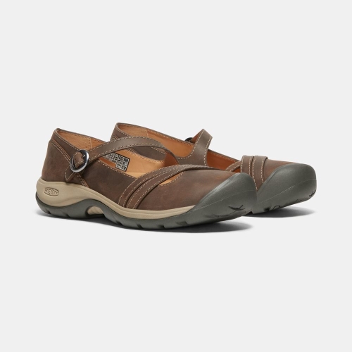 Women's Keen Presidio II Cross Strap Mary Jane Shoes Chocolate | SIQ-970124