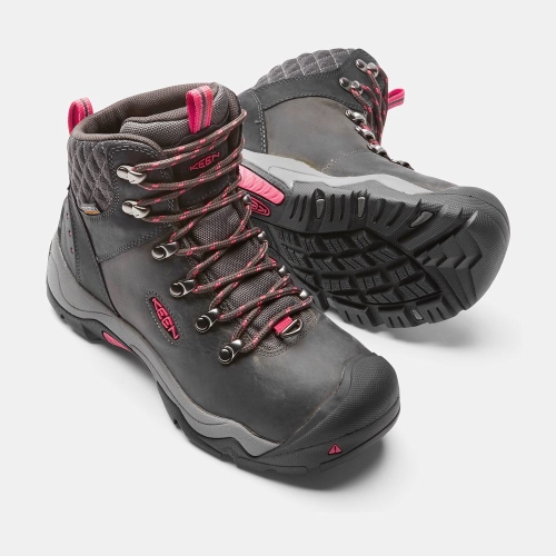 Women's Keen Revel III Hiking Boots Black Rose | EBK-586914