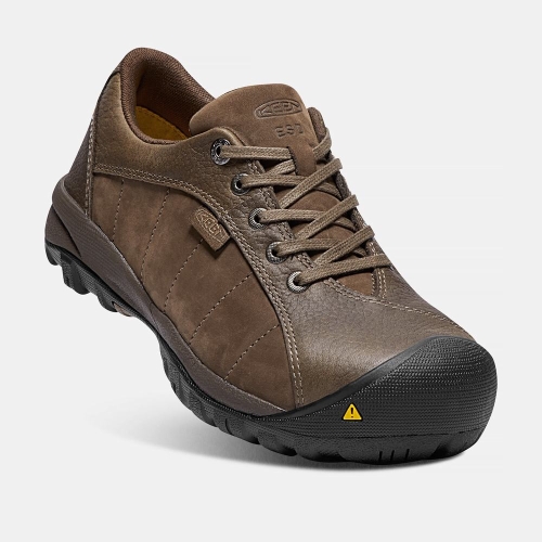 Women's Keen Santa Fe Esd Aluminum Toe Work Shoes Brown | SMY-846130