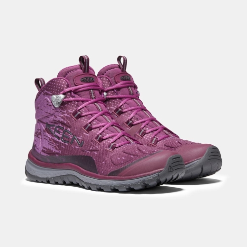 Women's Keen Terradora Evo Mid Hiking Boots Purple | UZE-857239