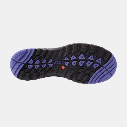 Women's Keen Terradora Waterproof Mid Hiking Boots Blue Purple | VYC-248967