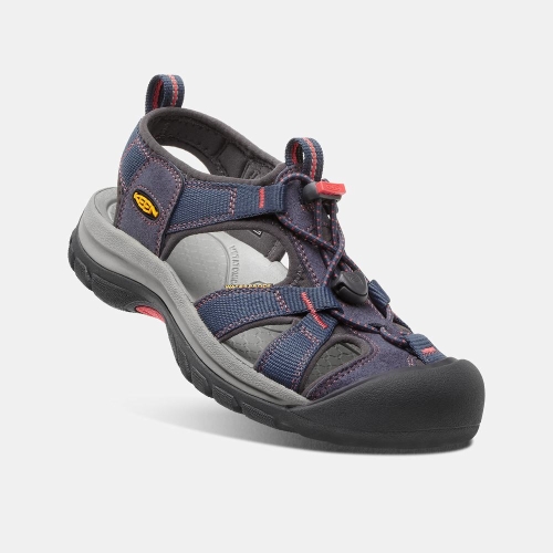 Women's Keen Venice H2 Sandals Navy Coral | QXW-652078
