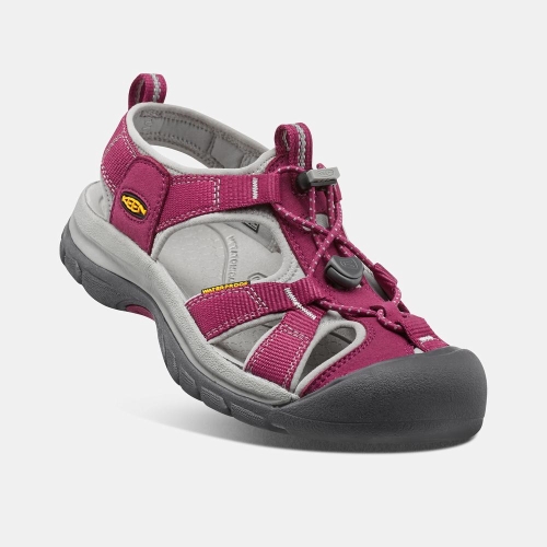 Women's Keen Venice H2 Sandals Red Grey | IME-185342