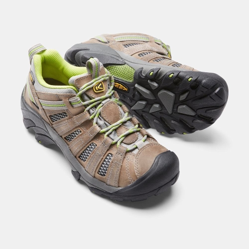 Women's Keen Voyageur Hiking Shoes Grey Light Green | LYC-108364