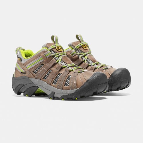Women's Keen Voyageur Hiking Shoes Grey Light Green | LYC-108364