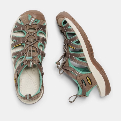 Women's Keen Whisper Water Shoes Brown Turquoise | HDM-742589